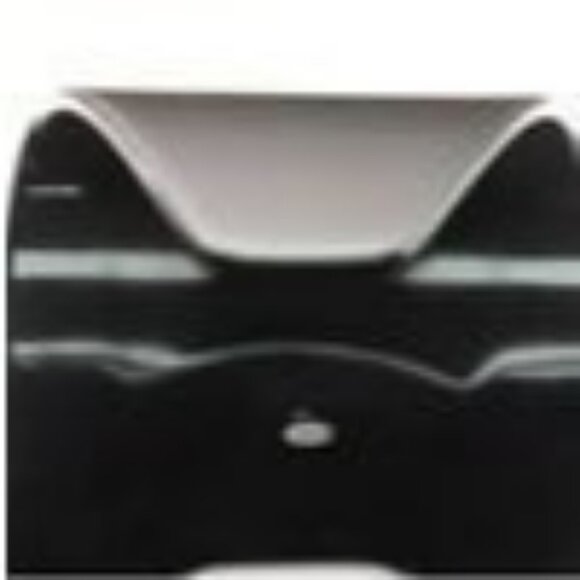 Authentic CHANEL CC Cuff Logo 05V Vintage Bracelet Bangle Black White Wide - Picture 8 of 8